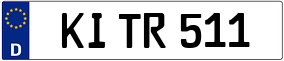 Trailer License Plate